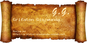 Grifaton Giszmunda névjegykártya